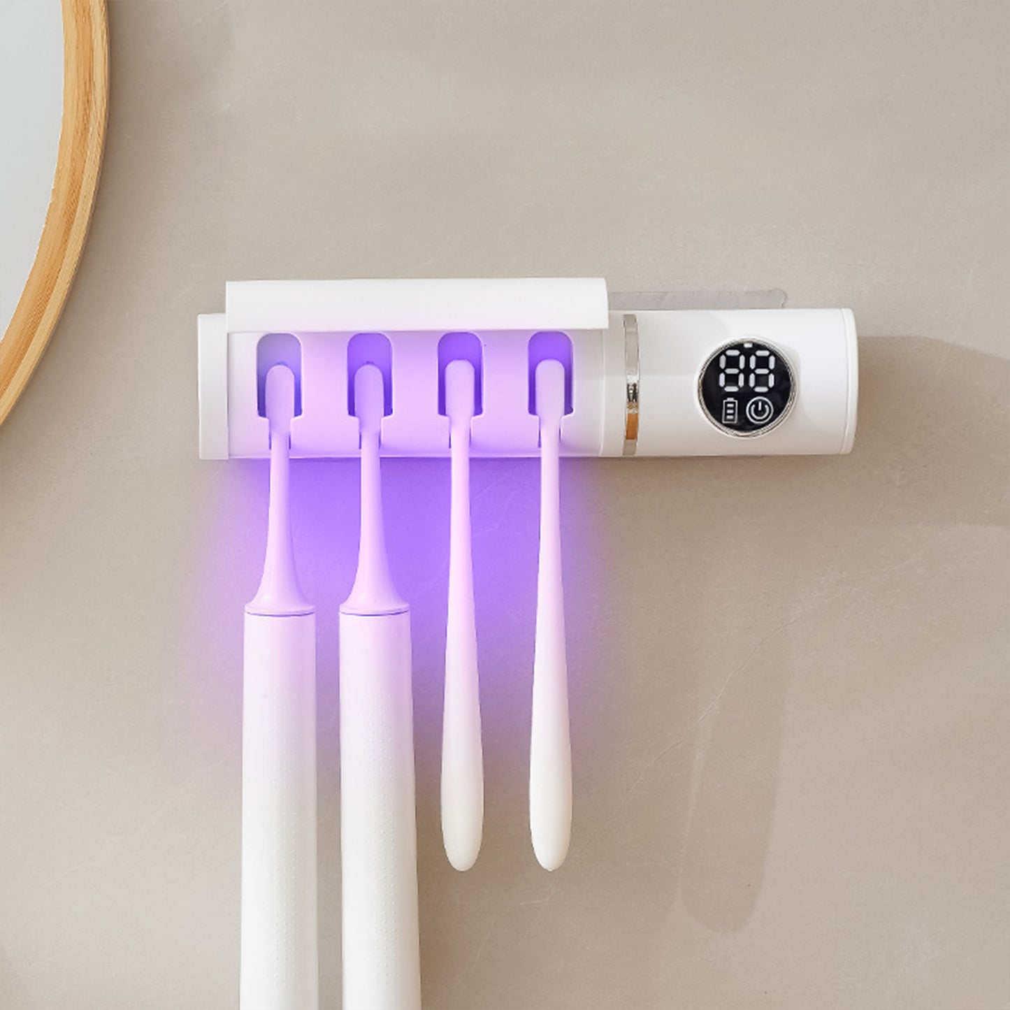 Smart UV Toothbrush Sterilizer, 4 slot holder