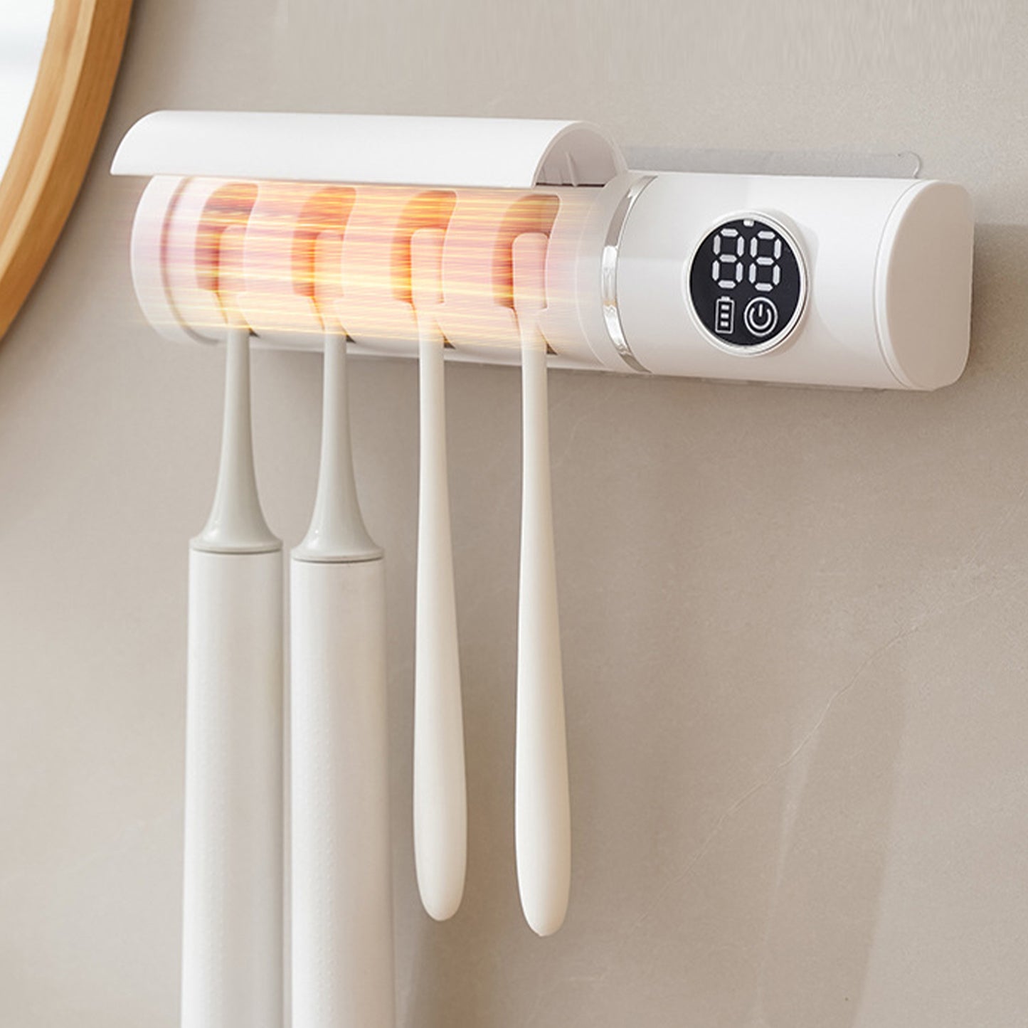 Smart UV Toothbrush Sterilizer, 4 slot holder